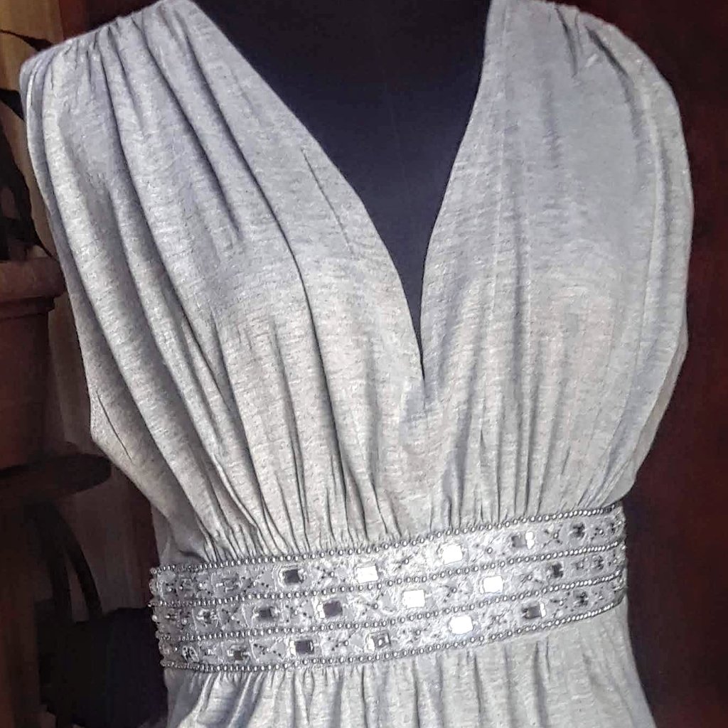 Vintage Kenar Grey Jersey Top Size S